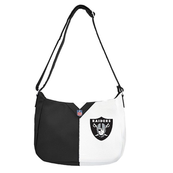 Handbags - NFL Las Vegas Raiders Pebble Split Hobo Bag